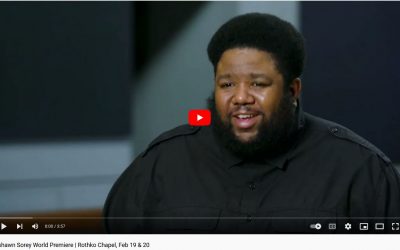 New video: Composer Tyshawn Sorey on his Rothko Chapel commission