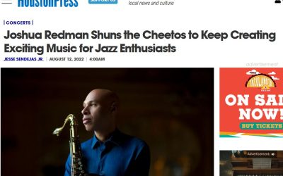 Houston Press previews Joshua Redman 3×3 and Houston SUMMERJAZZ